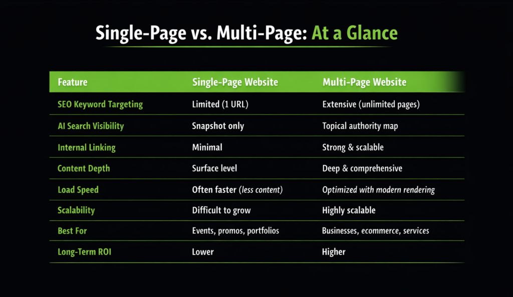 Single-Page vs. Multi-Page: At a Glance | ZOO Media Group